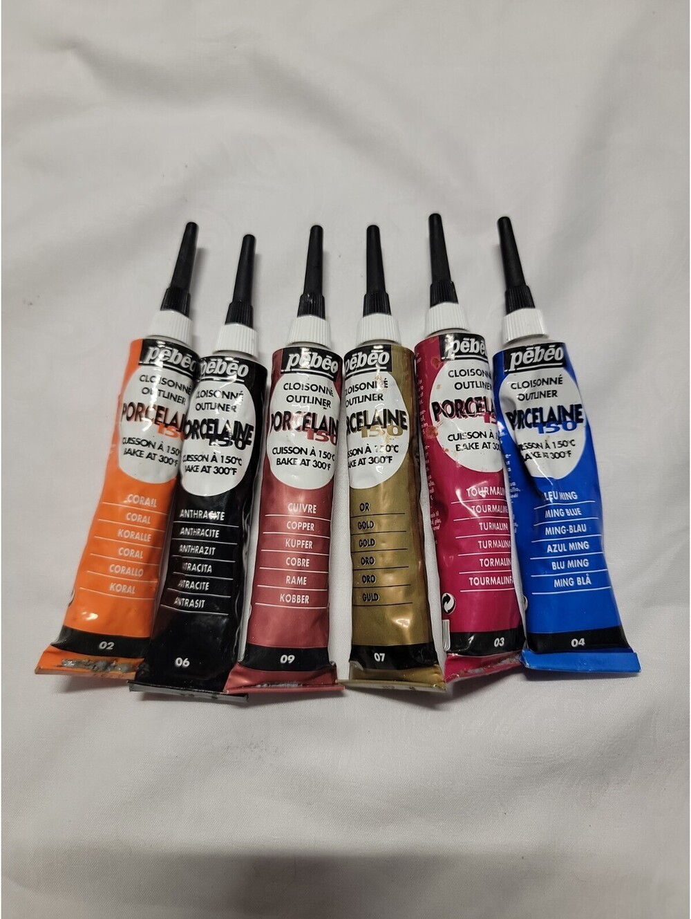 Pebeo Porcelaine 150 China Paint Outliner, 20ML Tube, Lot